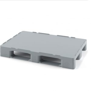 Поддон Iplast 02.114 на 3-х лыжах усиленный 1-ой трубой (1200х1000х150) серый, сплошной с бортиком