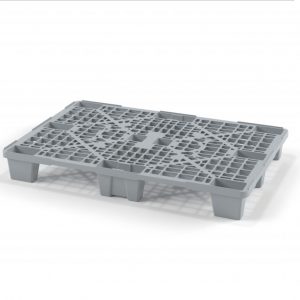 Поддон Iplast 02.102 легкий на 2-х лыжах (1200х800х140) серый, перфорированный с бортиком