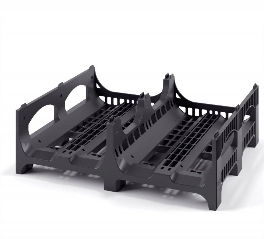 Поддон Iplast для 19л. бутылей на ножках черный, перфорированный