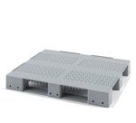 Поддон Iplast легкий на 2-х лыжах (1200х1000х135) серый, перфорированный с бортиком