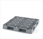 Поддон пластиковый перфорированный для грузов в мягкой таре биг-бэга серый