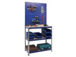 Верстак Garage синий, стойки – оцинкованная сталь
