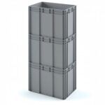 Ящик - Евроконтейнер Iplast серый