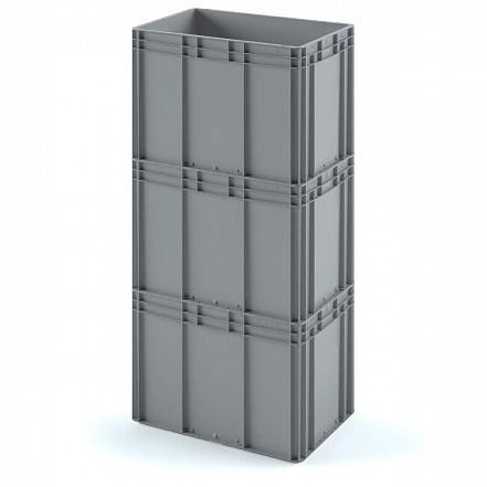 Ящик - Евроконтейнер Iplast серый