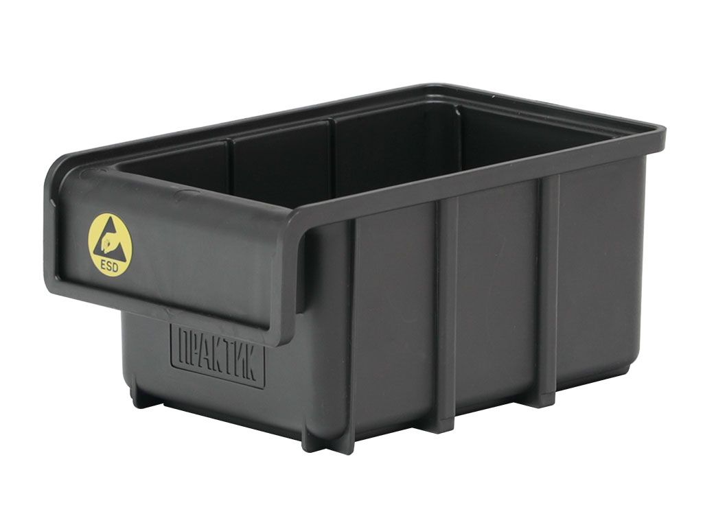 Ящик пластиковый Практик ESD черный