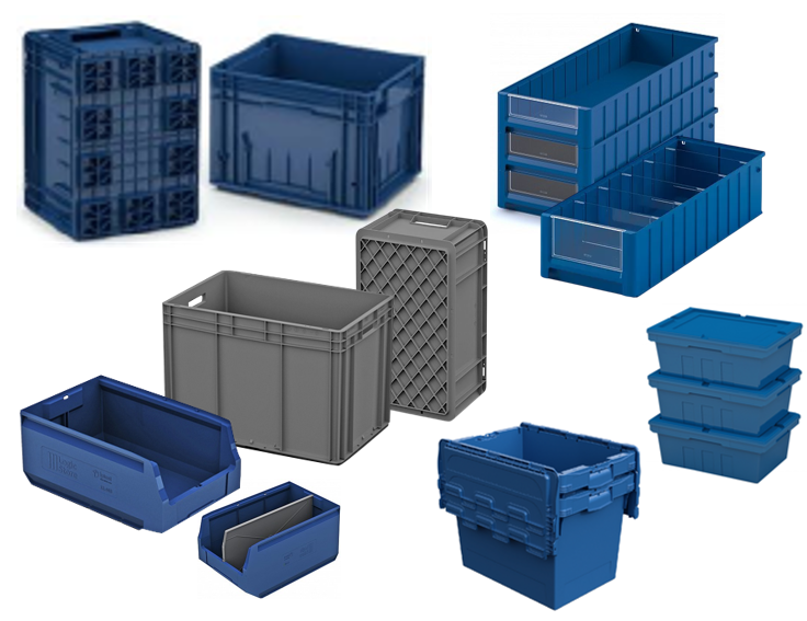 Изображение категории Пластиковые ящики для склада